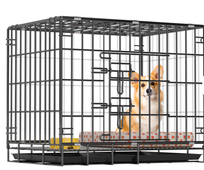 Taitettava hengittävä rautainen koirahäkki
